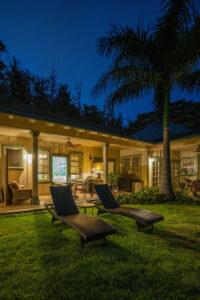 Orchid room rental night lawn lounges lanai dining
